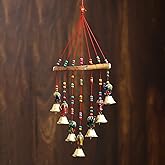 eCraftIndia Multicolour Handcrafted Decorative Window Door Wall Hanging Bells Wind Chimes Decorative Showpiece| Diwali Decoration Items for Home Decor| Gift for Diwali Navratri Housewarming - Image 4